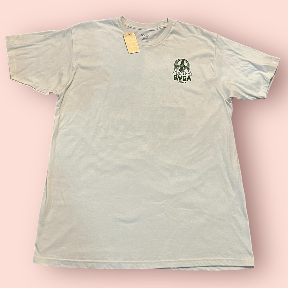 RVCA Men’s Cream / Green Tee (Lifted)